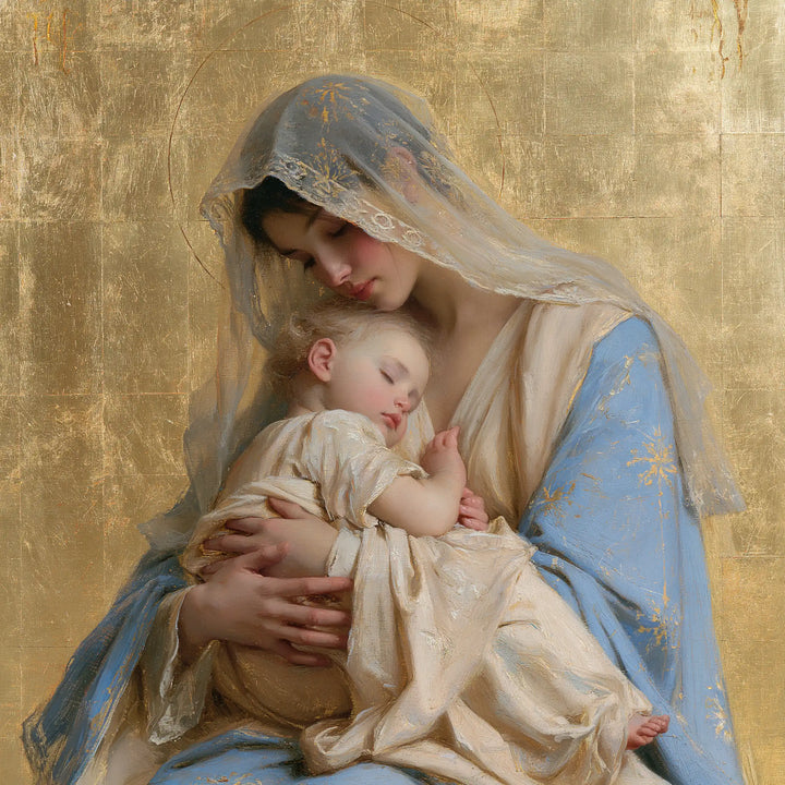 The Virgin and Child — The Little Palm in the Pale-Blue Shelter